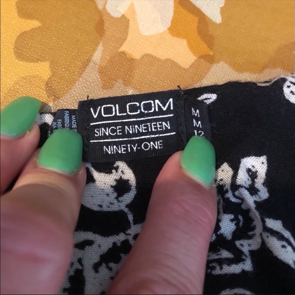 Volcom Black Floral Dress - Picture 5 of 6